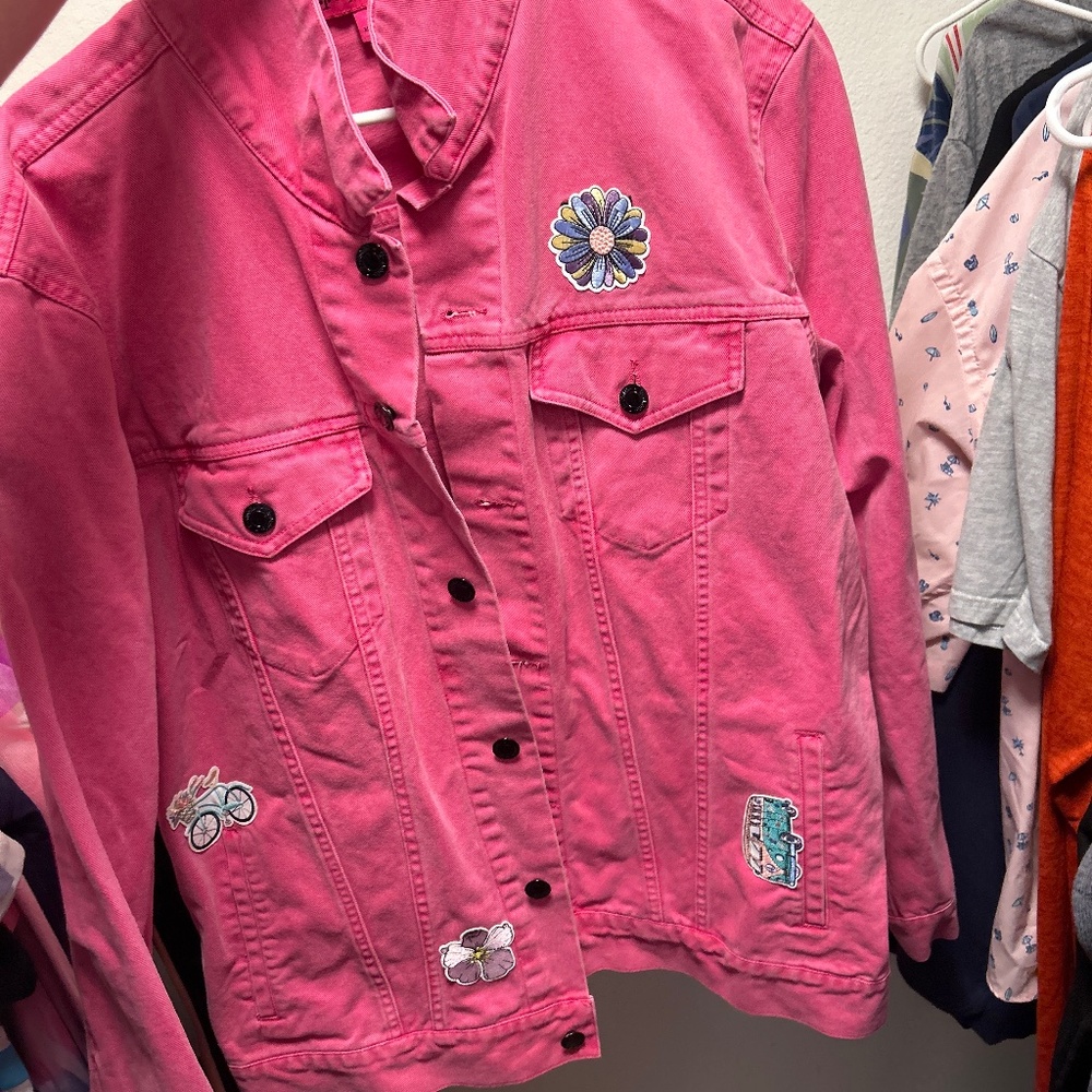 Pink-jean jacket